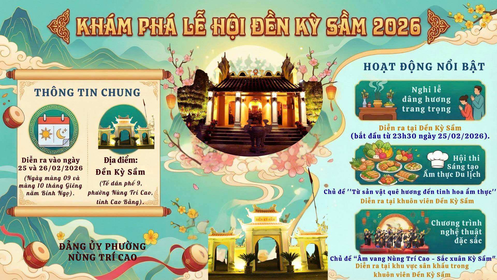 Khám phá Lễ hội Đền Kỳ Sầm 2026 - Trải nghiệm không gian văn hóa đậm bản sắc