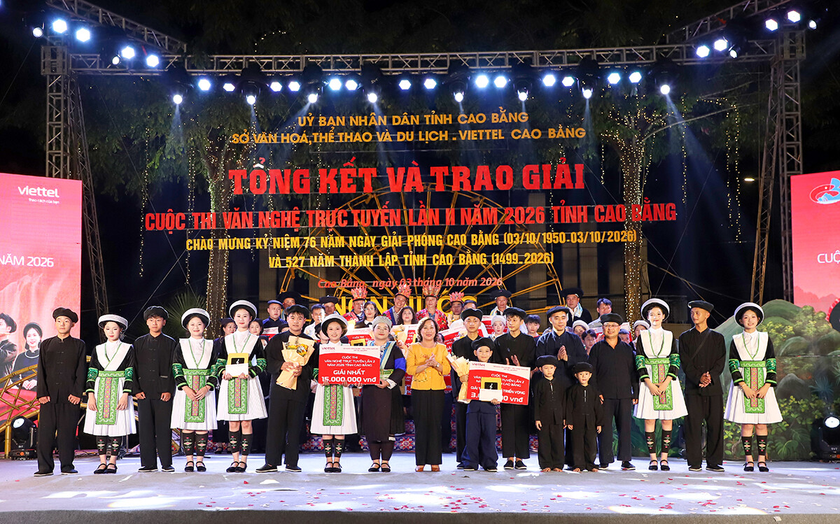 Tổng kết và trao giải Cuộc thi văn nghệ trực tuyến lần thứ II năm 2026  tỉnh Cao Bằng