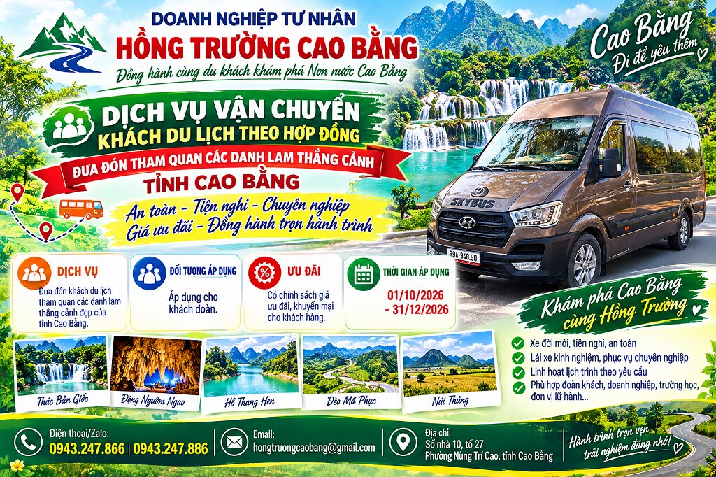 DOANH NGHIỆP TƯ NHÂN HỒNG TRƯỜNG CAO BẰNG